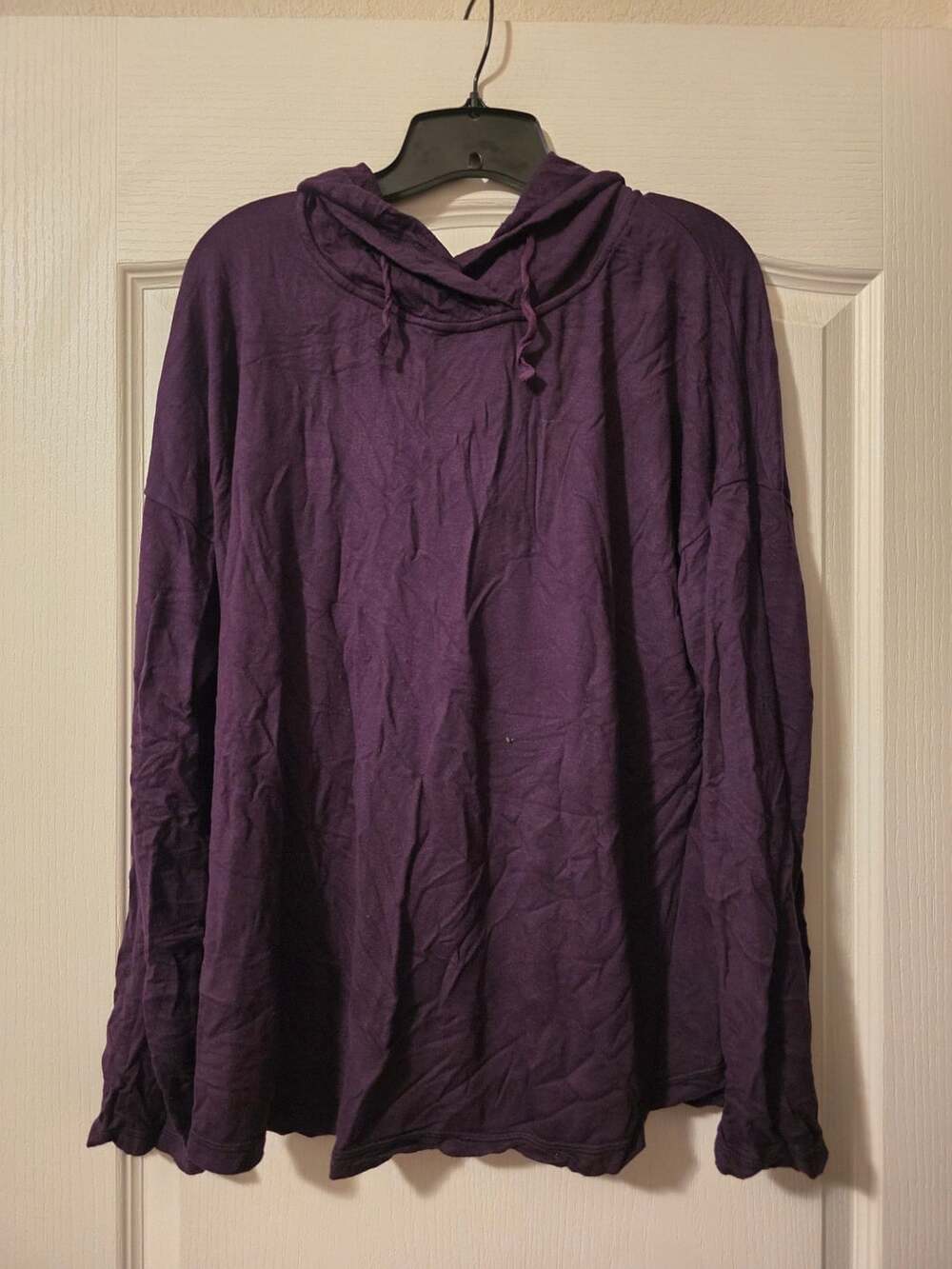 Gilligan O Malley Sleepwear Hoodie Size XXL Purple Pullover Sweatshirt